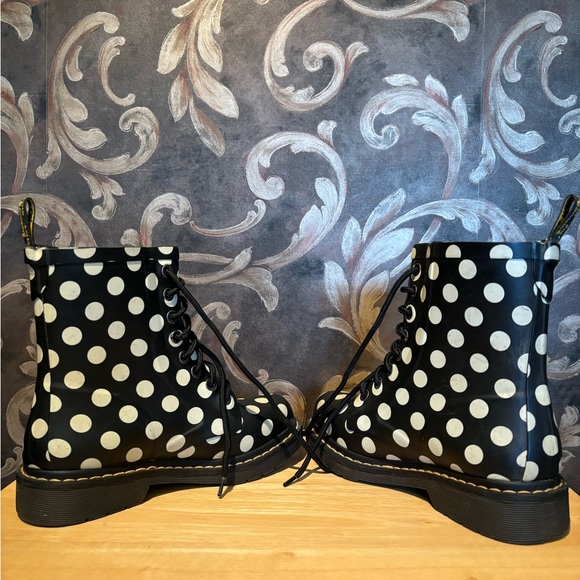 Polka Dot Doc Martin Rain Boots size 6.5 - Picture 5 of 6
